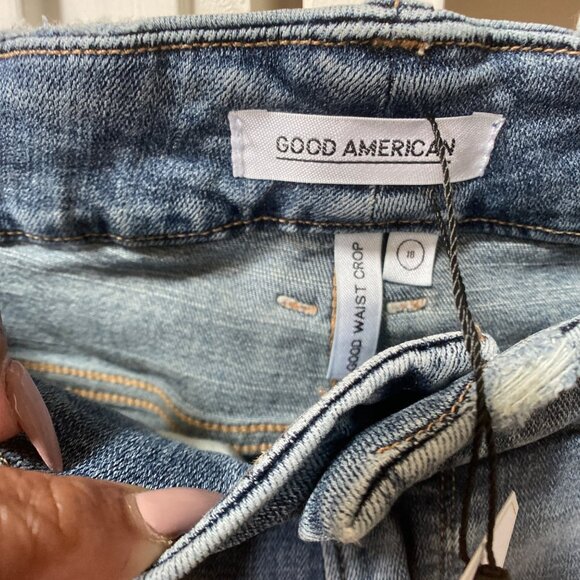 Good American Women's High-Waisted Crop Skinny Jeans, size 18 - Picture 4 of 12